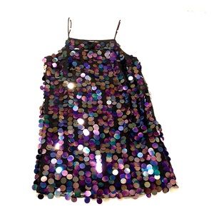 Purple & Black Party Dress.